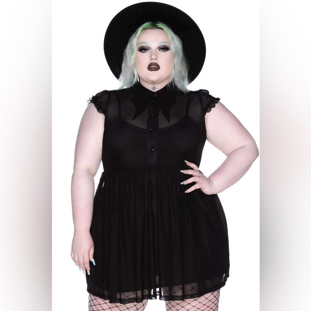 Killstar Eve Hallows Mesh Skater Dress
